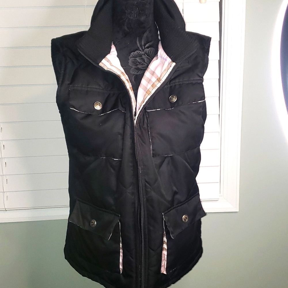 Burberry London Black Vest Womens Small